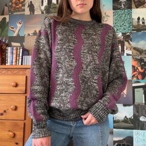 Vintage Striped Crewneck Sweater